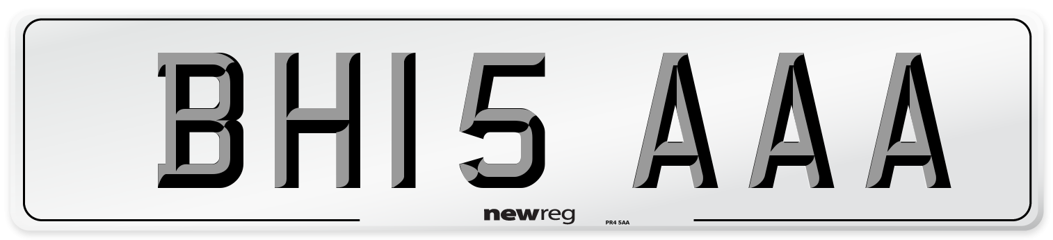 BH15 AAA Number Plate from New Reg